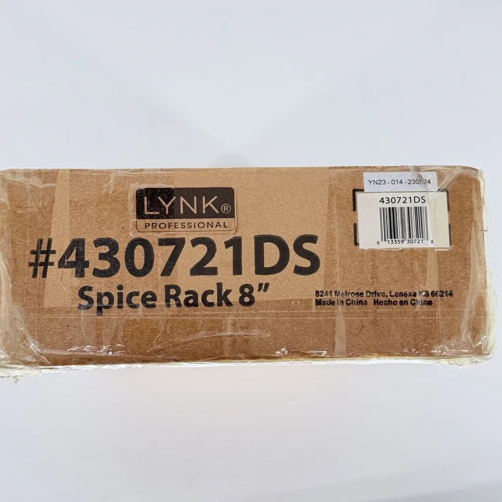 LYNK PROFESSIONAL Pull Out Spice Rack Organizer for Cabinet 8 Inch 430721DS